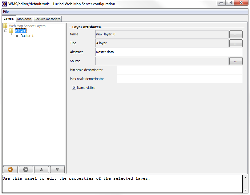 WMSServerConfigurationEditor