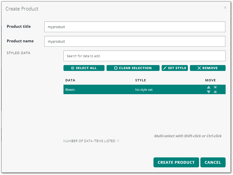 Create product