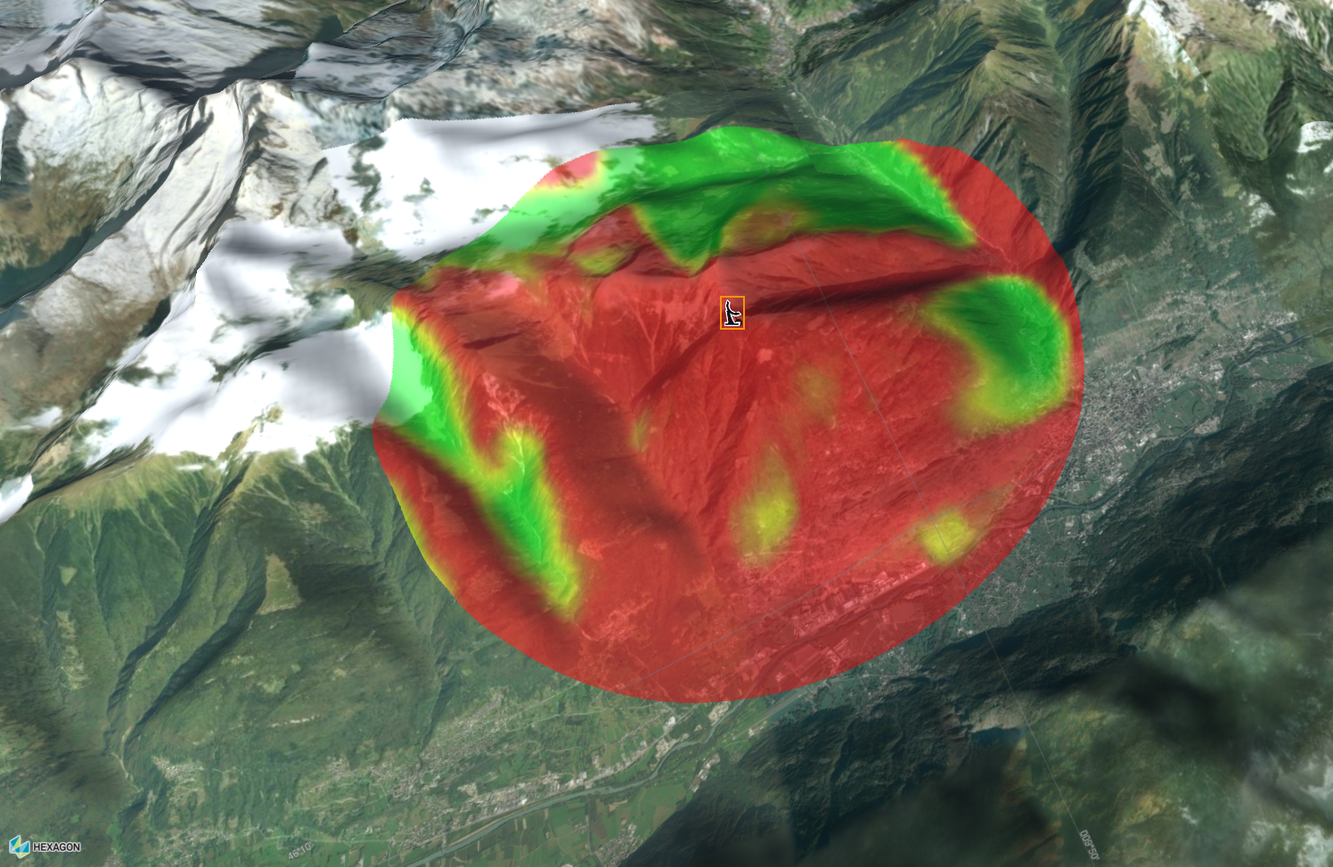 Line-of-sight coverage