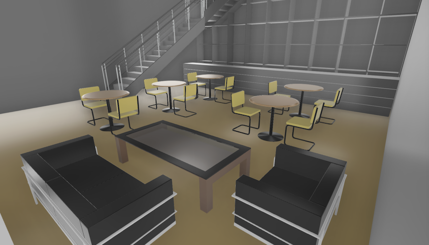Visualization of a Revit file in LuciadRIA, processed and served using LuciadFusion's OGC 3D Tiles service