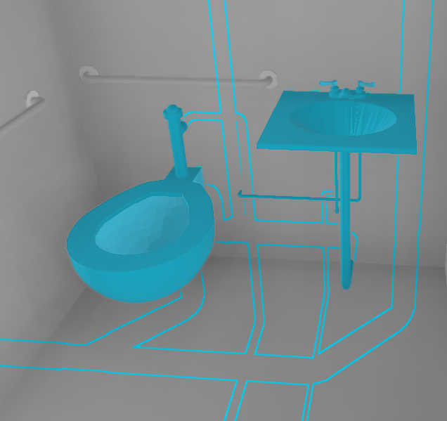 partially occluded selected feature