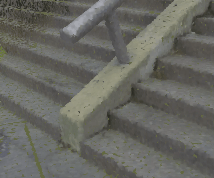 The difference when normal orientation is activated