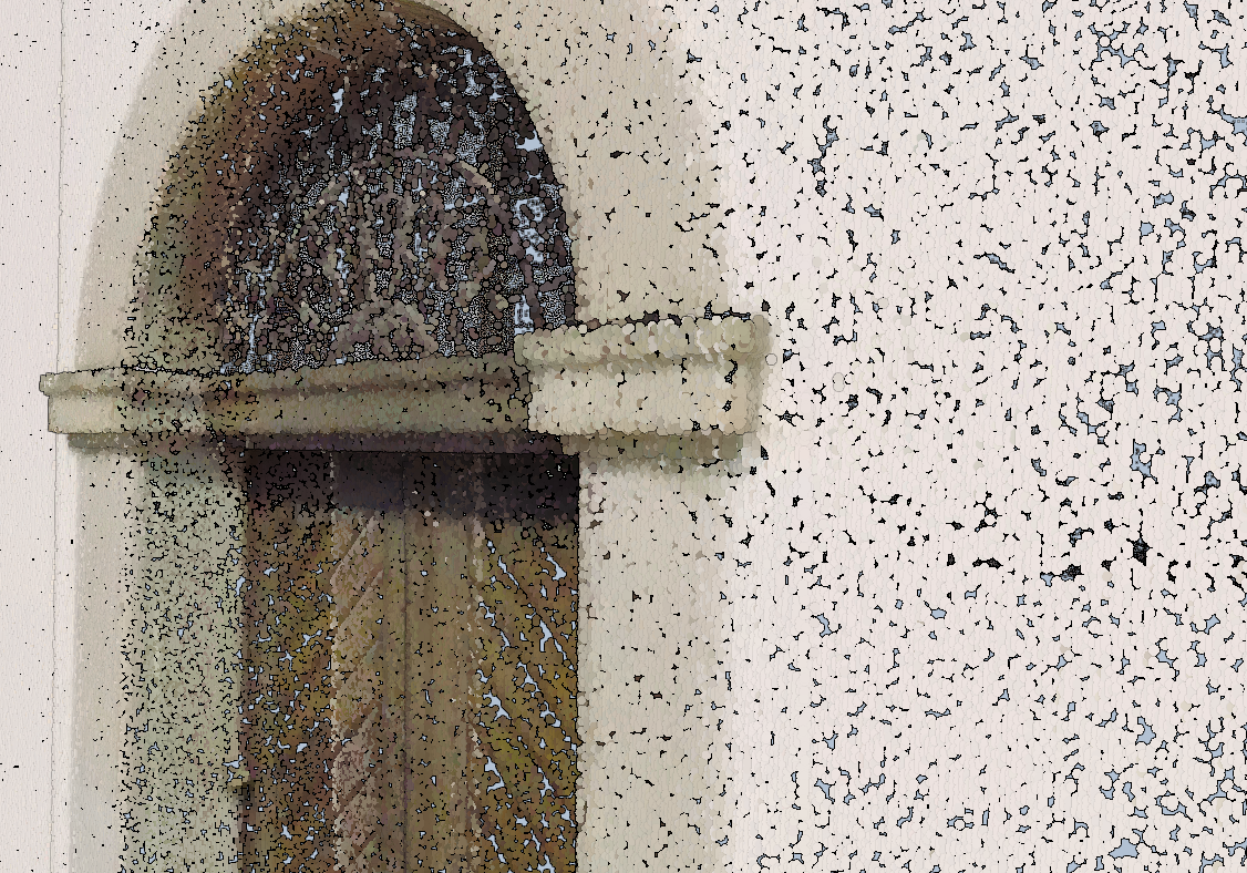 World-sized dots of 1.5 cm